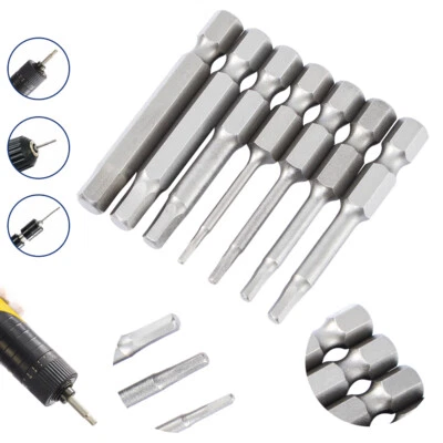 Bits For Screwdriver Set Hex Electric Drill Bits Magnetic Torque 50/60/75mm Long - Image 1 of 4