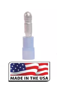 (50 Stück) BLAU 16-14 KUGEL RUNDSTECKER STECKER NYLON TERMINAL HERGESTELLT IN USA - Bild 1 von 1