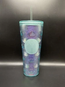 Starbucks 2022 Spring Iridescent Holographic Wave 24oz Cold Cup Tumbler NWT. - Picture 1 of 1