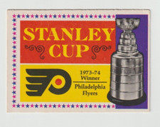 1974/75 O PEE CHEE  PHILADELPHIA FLYERS 250 STANLEY CUP IN VG PLUS TO EX SHAPE