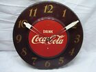 50s Vintage Coca-Cola Art Deco Advertising Clock Sign Coke 18" Round