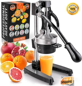 Cast-Iron Orange Juice Squeezer - HeavyDuty Professional Citrus Juicer Stainless - Picture 1 of 7