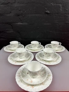 6 x Wedgwood Campion Coffee Trios Cups Saucers and Side Plates Set - Picture 1 of 7