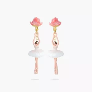 LOTUS FLOWER BALLERINA EARRINGS - Bild 1 von 5