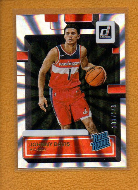 Johnny Davis 2022-23 Donruss Rated Rookie Holo Laser RC #210 101 /149