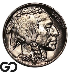 1938-D Buffalo Nickel, Sharp Superb Gem BU++ ** Free Shipping!