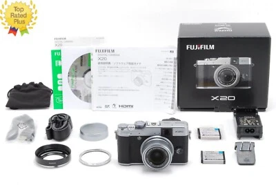 【Top Mint w/ Box】 FUJIFILM Fuji X Series X20 12.0MP Digital Camera Silver JAPAN - Image 1 of 4