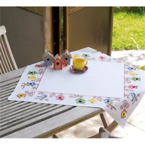 Diy Needlepoint Cross Stitch "Birds And Birdhouses". Embroidery Kit Unprinted - Picture 1 of 2