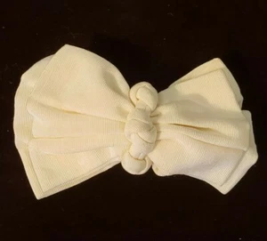 Deborah Rhodes Knotted Ivory Bow Barette Bride Wedding Prom Confirmation Vintage - Picture 1 of 2