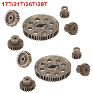 10Pcs/Set Metal Motor Gear 17T 21T 26T 29T 64T For HSP 1/10 94111 94107 RC Car - Picture 1 of 11