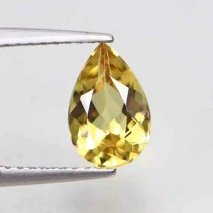 1.15 Cts 100% Natural Beryl Pear Cut Yellow Color Loose Gemstones - Picture 1 of 5