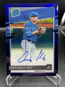 Anthony Kay Rated Rookie Auto 2020 Panini Donruss Optic Purple Prizm /125 