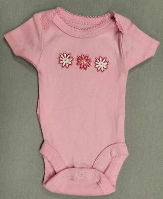 Baby Girl Babies R Us Preemie Pink Floral Bodysuit - Image 1 of 2