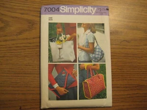 7004 Pouches and Bags Bag Pouch Crafts Sewing Pattern One Size - Picture 1 of 3