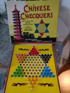 Vintage Spear's Chinese Checquers Game 1960-70 Checkers Chequers 2-6 players
