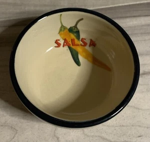 Home & Garden Party Ltd 2004 Peperoni Salsa Dip Picante Steinzeug 4" Schüssel - Bild 1 von 4