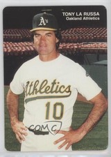 1989 Mother's Cookies Oakland Athletics Stadium Giveaway Tony LaRussa #1 HOF