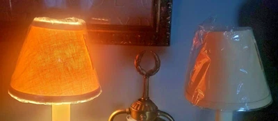 Bonito Nuevo 3" X 6" X 5" Tostado Redondo Estilo Cónico Lámpara Pantallas Foto 1 de 4