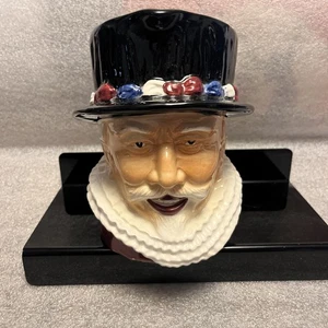 Staffordshire Shorter & Son Beefeater Toby Jug Pitcher Creamer Hand Painted - Picture 1 of 13