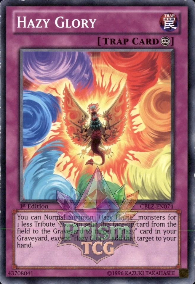 1st Ed Hazy Glory CBLZ-EN074 Yugioh - Image 1 of 1
