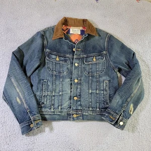 Ralph Lauren Polo Denim Supply Trucker Jacke Herren Small Aztec Lined Distressed - Bild 1 von 13