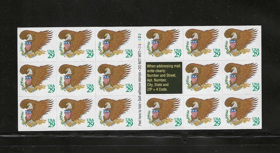 US SCOTT #2596a  COMPLETE UNFOLDED BOOKLET  OF 17 MNH TAKE A LQQK ! - Image 1 of 1