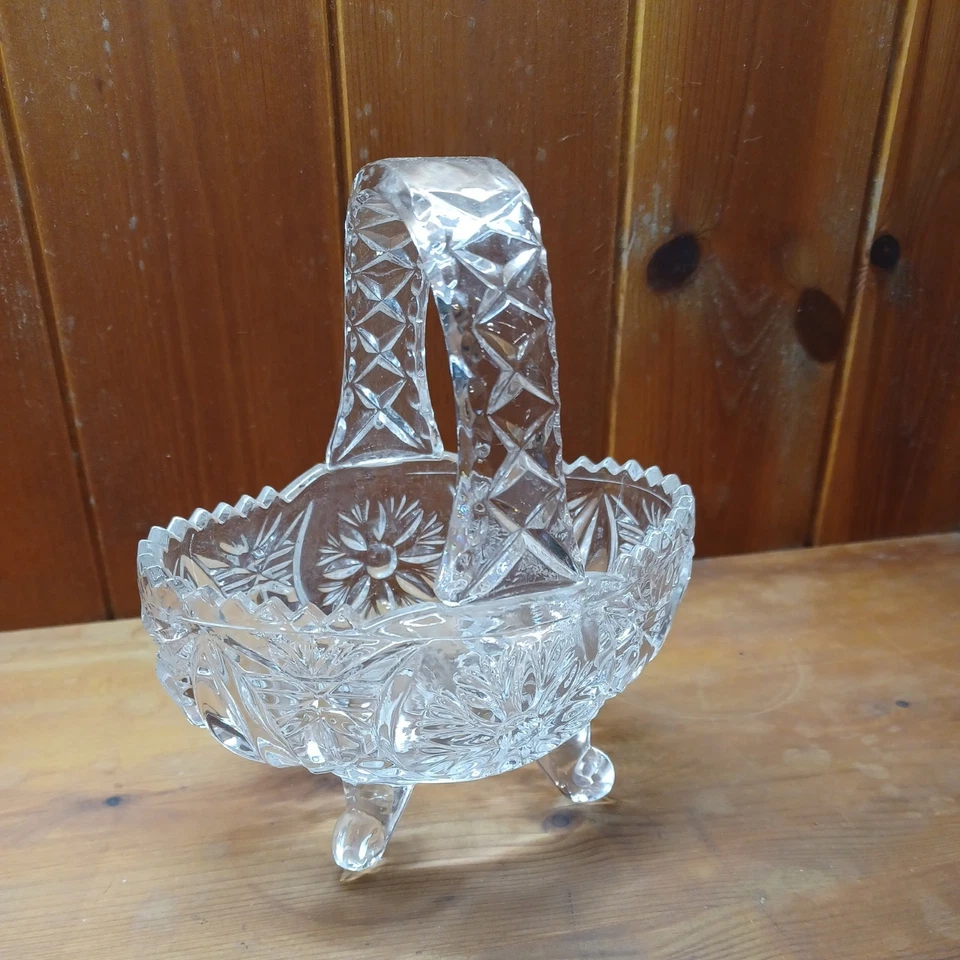 Schöne Glas Schale oval mit Henkel  gebraucht  - Bild 1 von 4