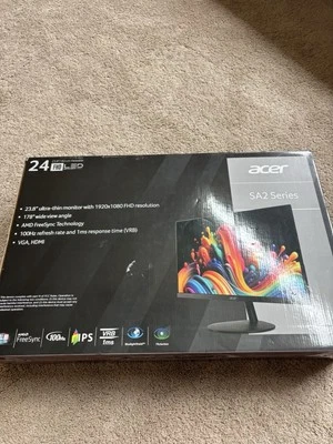 Acer SA242Y SA2 Series 23.8" LCD Monitor Full HD 1920x1080 IPS 100Hz Ultra thin™ - Image 1 of 3