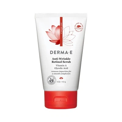 DERMA E Anti-Wrinkle Scrub – Anti-Aging Face Wash with Glycolic Acid and - Image 1 of 4