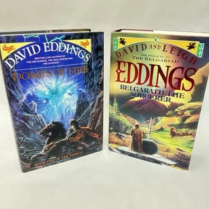 2 x David Eddings Fantasy Domes of Fire Belgarath the Sorcerer Series - Picture 1 of 19