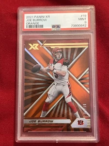 Panini XR Joe Burrow 2021 #19 naranja #’d/99 PSA 9 - Imagen 1 de 10