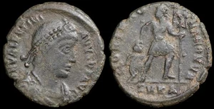 VALENTINIANER I. Antike römische Münze. CAESAR 364-375 AD. Æ 18 mm. 2,61 gramm. #1483 - Bild 1 von 3