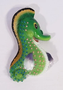 Painted 8" 3D Cartoon Fish Seahorse Kid Room Wall Mount Decor Sculpture 11C-5 - Bild 1 von 3