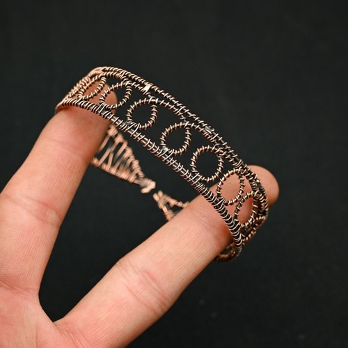 VALENTINO Bracciale avvolto filo rame regolabile design fatto a mano braccialetto gioielli