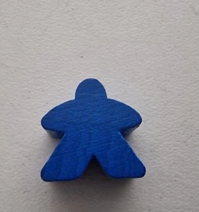 1 × Carcassonne Board Game Spares - Blue Meeples - Picture 1 of 4