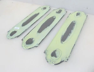 Vintage Iron Finger Plate Push Door Handle Antique Old Rococo Leaf - £10each - Picture 1 of 11
