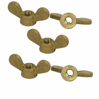Solid Brass Wing Nut wingnut butterfly thumb copper nuts M4 M5 M6 M8 M10 M12