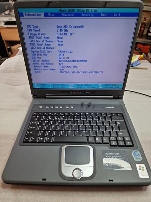 Acer Travelmate 242LC Intel Celeron 2.40GHz Vtg Laptop Untested For Parts... - Image 1 of 4