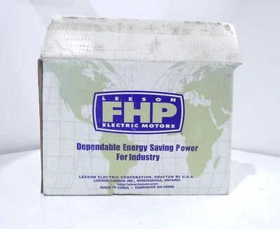 1/4HP FHP Leeson 191872 Electric Motor 1625RPM L48Y A4P17NZ63 1PH TENV - NEW ... - Image 1 of 4