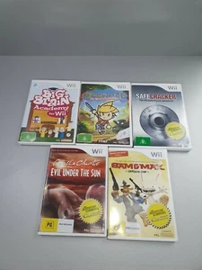 5 MYSTERY BRAIN TEASER NINTENDO Wii GAMES PAL PRISTINE COND- FREE POSTAGE A3 - Picture 1 of 2