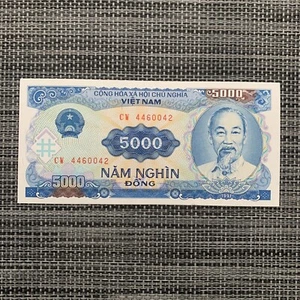 Vietnam 5000 Dong Banknote 1991 Vietnamese Currency Ho Chi Minh Hydroelectric - Picture 1 of 3