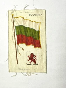 De colección BULGARIA FLAG NEBO Nebo Cigarrillo Seda Cigarrillo Fieltro Tabaco Premium c1900 - Imagen 1 de 3
