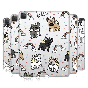 HEAD CASE UNICORN DOG PATTERNS GEL CASE & WALLPAPER FOR APPLE SAMSUNG KINDLE - Picture 1 of 12