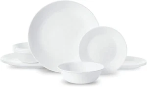Corelle Livingware 12 Piece Dinnerware Set, Winter Frost White , Service for 4 - Picture 1 of 2