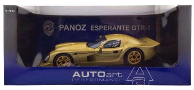 Autoart Performance GOLD PANOZ ESPERADO GTR-1 Die-Cast escala 1:18 modelo #0562 Foto 1 de 4