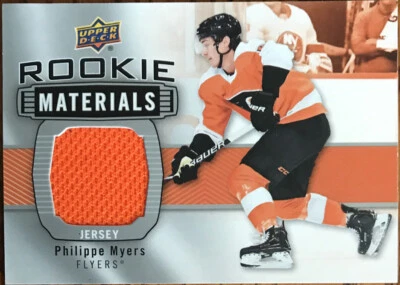 2019-20 Upper Deck Rookie Materials Philippe Myers RM-PM Philadelphia Flyers - Image 1 of 2