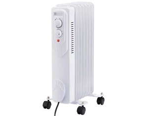 SILVERCREST® Ölradiator Elektroheizung Heizkörper Rippen Radiator weiß *B-Ware - Bild 1 von 3