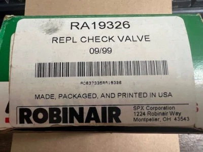 ROBINAIR RA19326 Muelle con Junta Tórica ASCO VÁLVULAS SOMBRERO ROJO NUEVO EN CAJA Envío Gratuito Foto 1 de 3