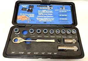 Incomplete USA Armstrong Eliminator Metric Pass Set 3/8" Drive Pass Through - Picture 1 of 7