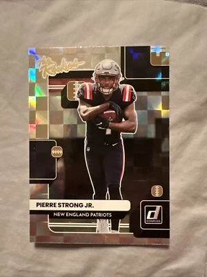 2022 Donruss The Rookies #TR-39 Pierre Strong Jr. - New England Patriots Rookie - Image 1 of 2